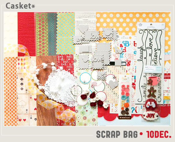 Casket*セレクト　Scrap Bag　10Decemberキットイメージ