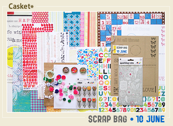 Casket*セレクト　Scrap Bag　10JUNEキットイメージ