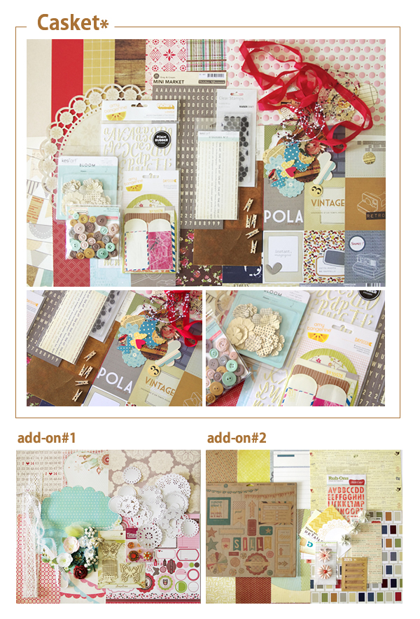 Casket*セレクト　Scrap Bag　10Decemberキットイメージ